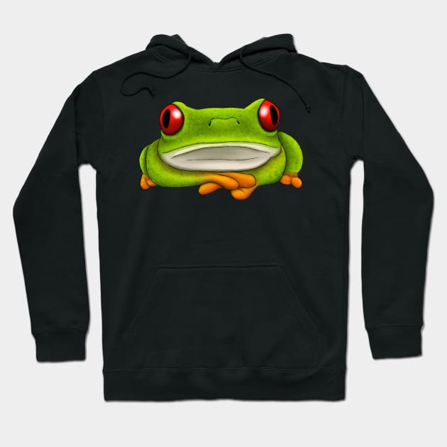 Red Eyed Tree Frog Hoodie by Wilderness Insider